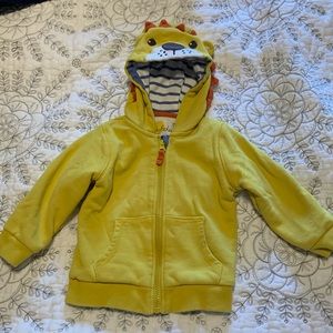 Mini Boden lion hooded jacket.